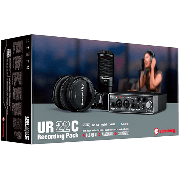 Paquete Grabación Audifonos Microfono Ur22crpack Steinberg