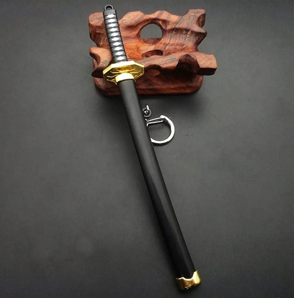 Llavero Espada Katana Samurai Japon NEGRO