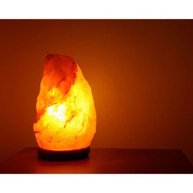 Lámpara De Sal Del Himalaya Original Mide 17-20cm Pesa 2-3kg