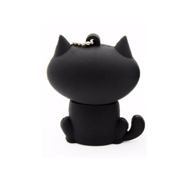 Memoria USB 32GB con Figura de Gato Negro