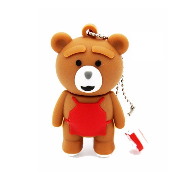 Memoria USB 32GB con Figura de Osito Café Oso