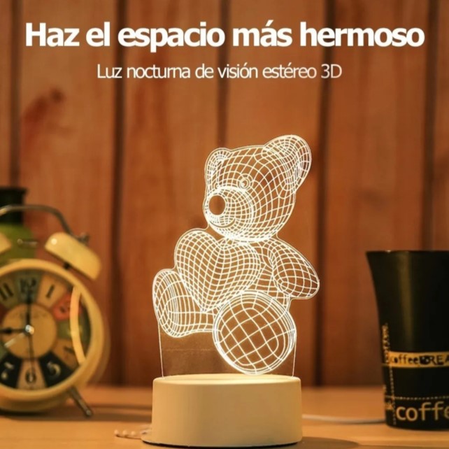Luz Noche Led Lámpara Nocturna Niños Sala Estar Iluminación