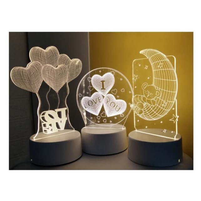 Luz Noche Led Lámpara Nocturna Niños Sala Estar Iluminación