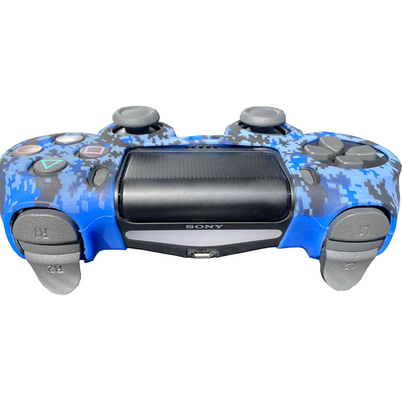 MandaLibre Funda De Silicona Para Control DualShock PlayStation 4 - Blue Pixel