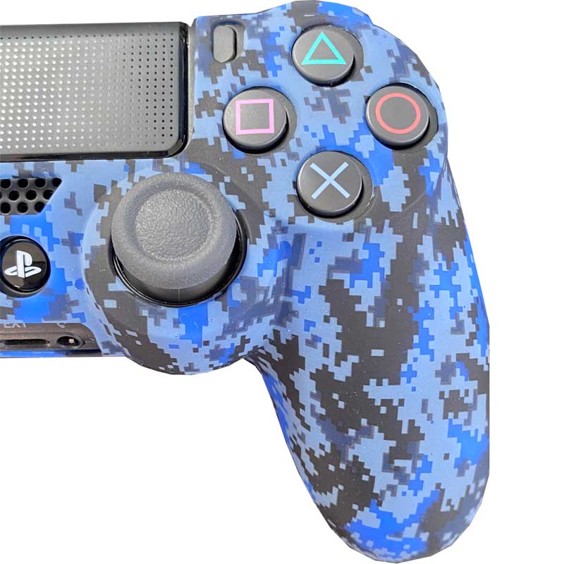 MandaLibre Funda De Silicona Para Control DualShock PlayStation 4 - Blue Pixel