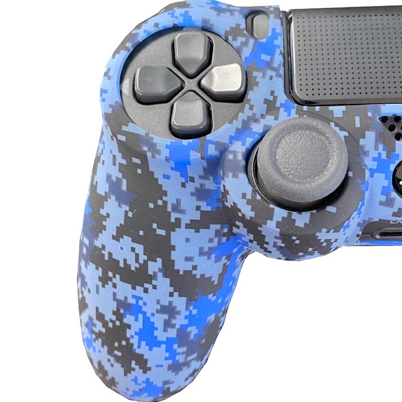 MandaLibre Funda De Silicona Para Control DualShock PlayStation 4 - Blue Pixel