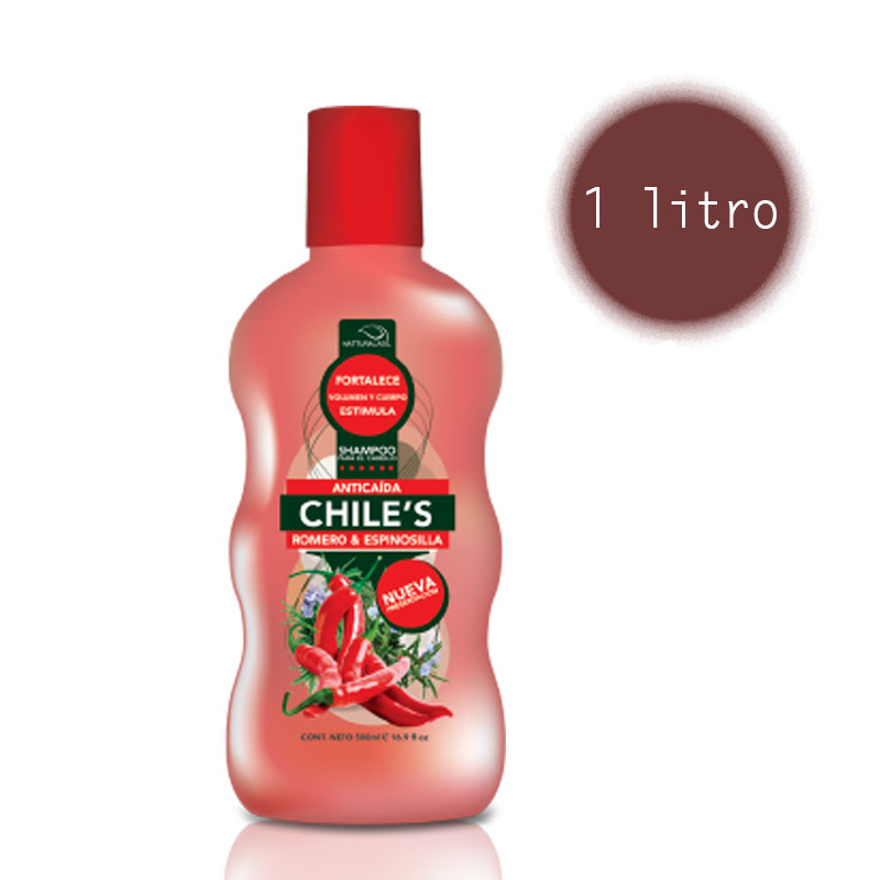 Shampoo De Chile Con Romero Espinosilla Anticaida 1 litro