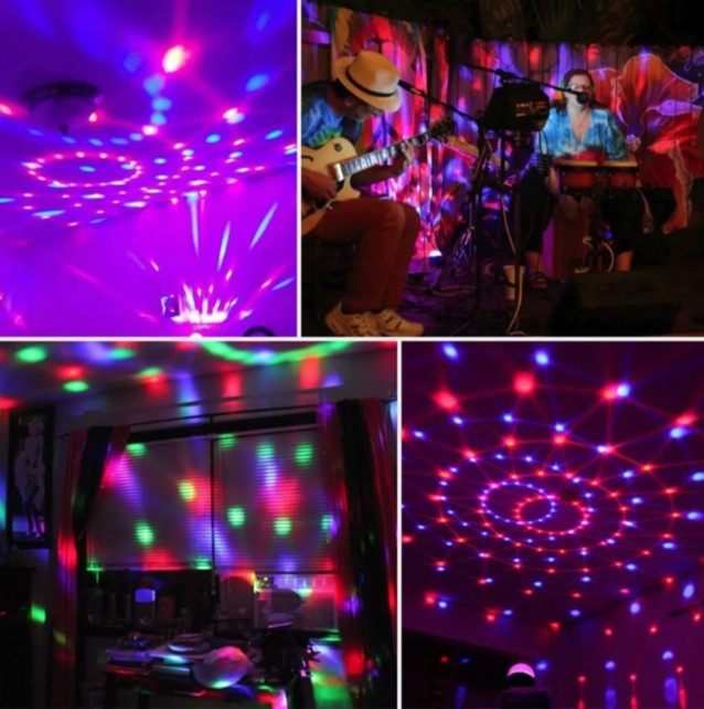 Lámpara De Proyector Musica Mini Led De Noche Para Fiestas