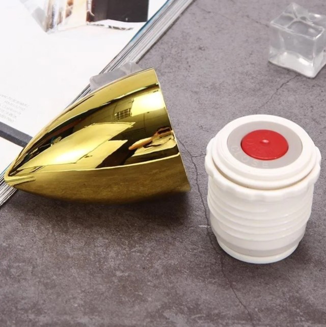 Termo Bala Acero Inoxidable Con Dosificador 500ml NEGRO