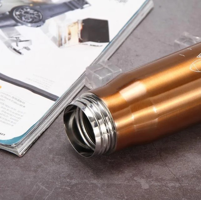 Termo Bala Acero Inoxidable Con Dosificador 500ml NEGRO