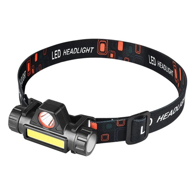 Linterna Frontal Led Usb Recargable Lámpara Para Acampar