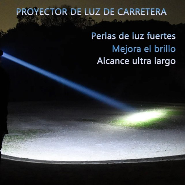 Linterna Frontal Led Usb Recargable Lámpara Para Acampar