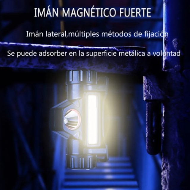 Linterna Frontal Led Usb Recargable Lámpara Para Acampar