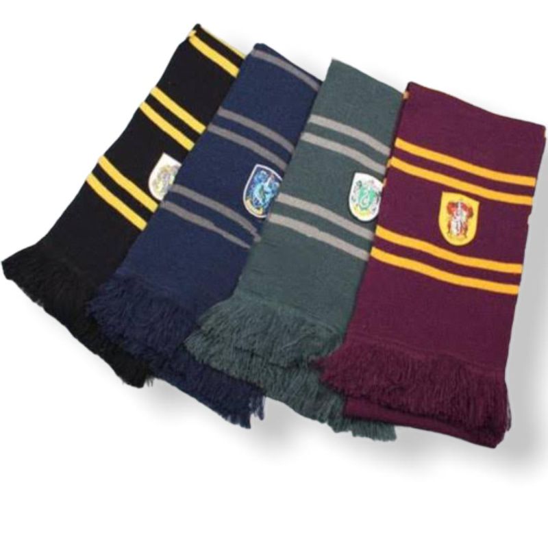 Harry Potter Bufanda Disfraz Gryffindor Slytherin Ravenclaw Hufflepuff Cosplay