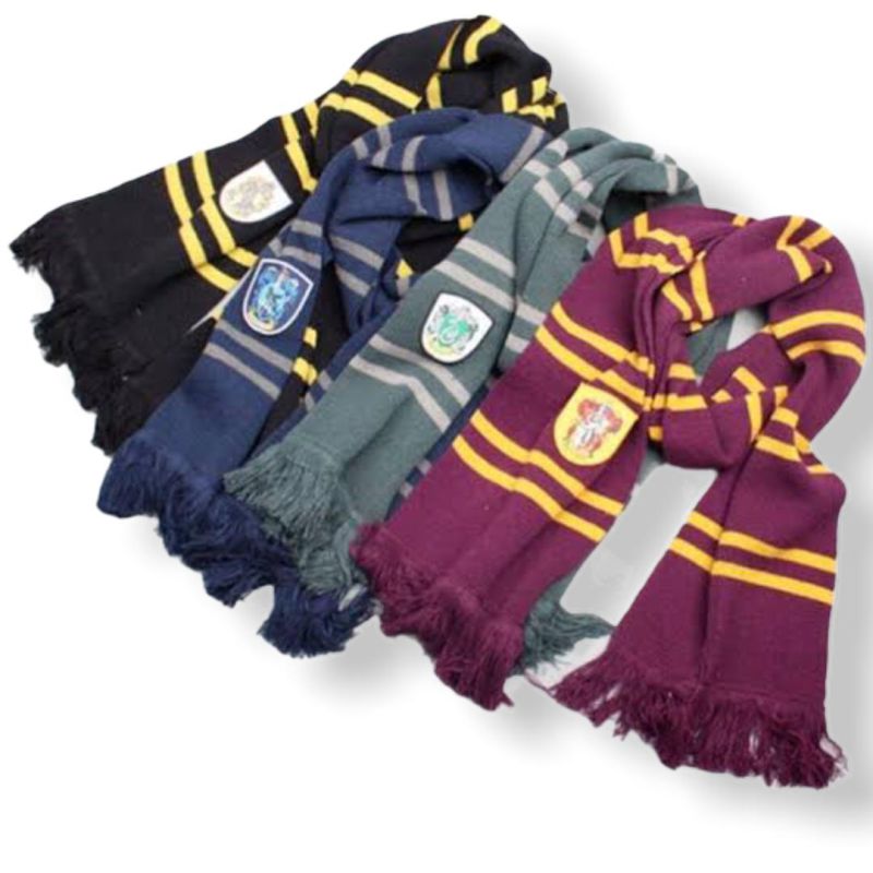 Harry Potter Bufanda Disfraz Gryffindor Slytherin Ravenclaw Hufflepuff Cosplay