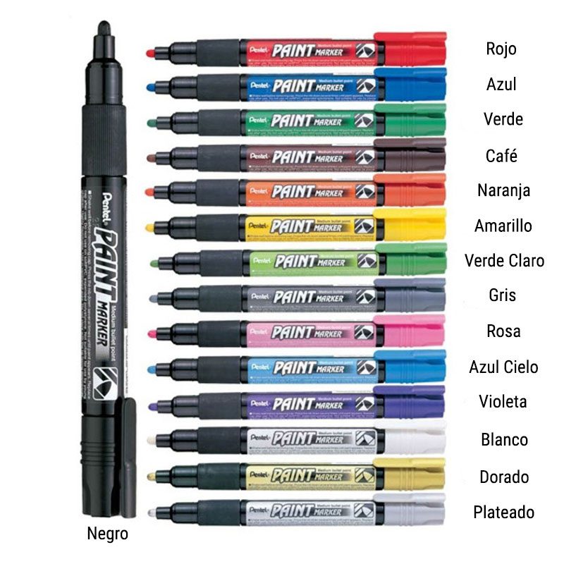 Marcador Permanente Industrial Pentel Paint Marker MMP20
