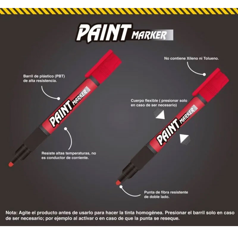 Marcador Permanente Industrial Pentel Paint Marker MMP20