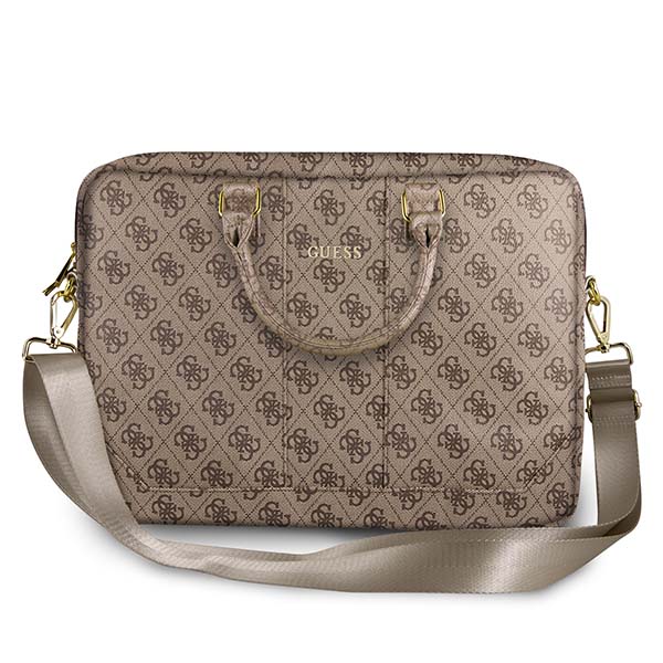 Bolso - Portafolio Urban Guess Cafe/gris Original 4 G