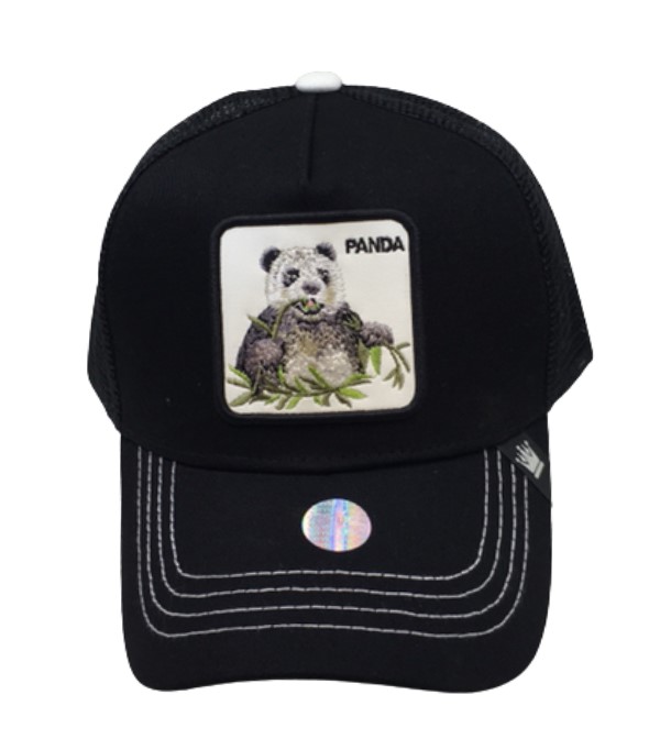 GORRA ANIMAL PANDA TRUCKER NEGRA LISA