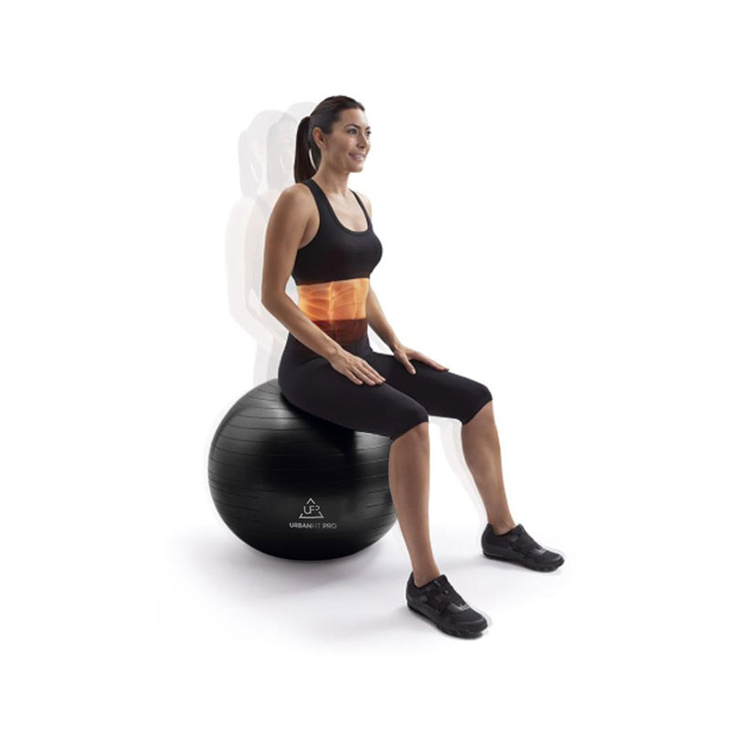 Pelota de Yoga 75 cm Soporta 450 kg CrossFit Negro