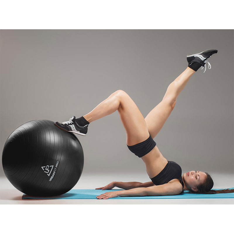 Pelota de Yoga 75 cm Soporta 450 kg CrossFit Negro