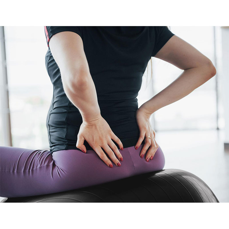 Pelota de Yoga 75 cm Soporta 450 kg CrossFit Negro