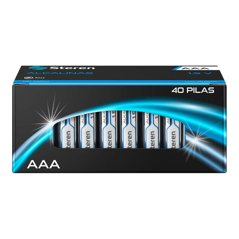 Paquete de 40 pilas alcalinas "AAA" 
