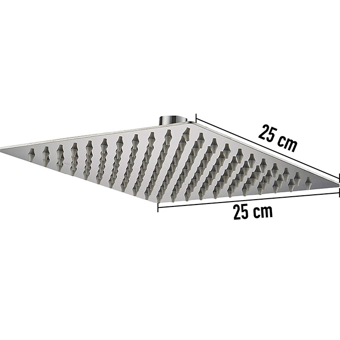 CNX Regadera Cuadrada de 10" (25.4 cm) fabricada en Acero Inoxidable