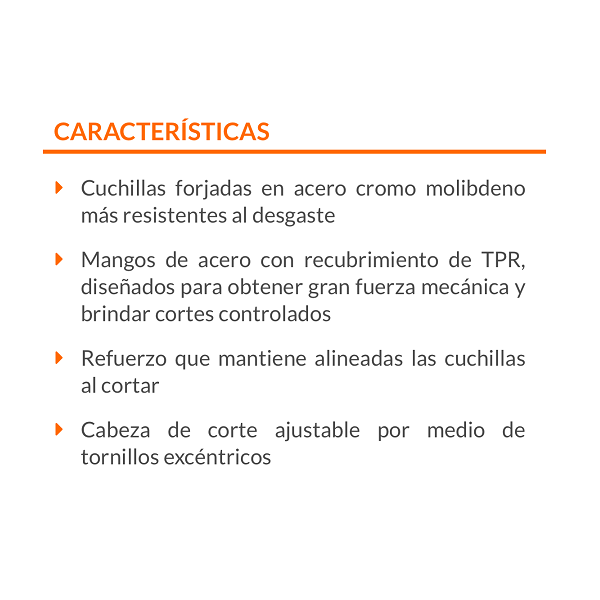 CORTADOR DE CADENAS CORTAPERNOS CIZALLAS PINZAS PARA CORTAR DE 18 TRUPER