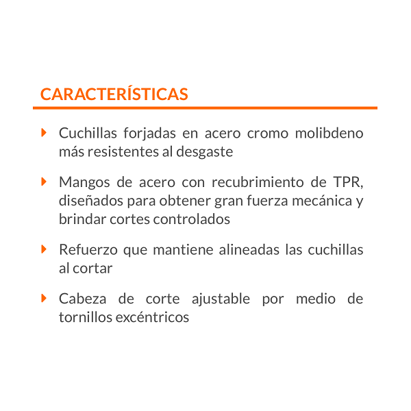 CORTADOR DE CADENAS CORTAPERNOS CIZALLAS PINZAS PARA CORTAR DE 24 TRUPER