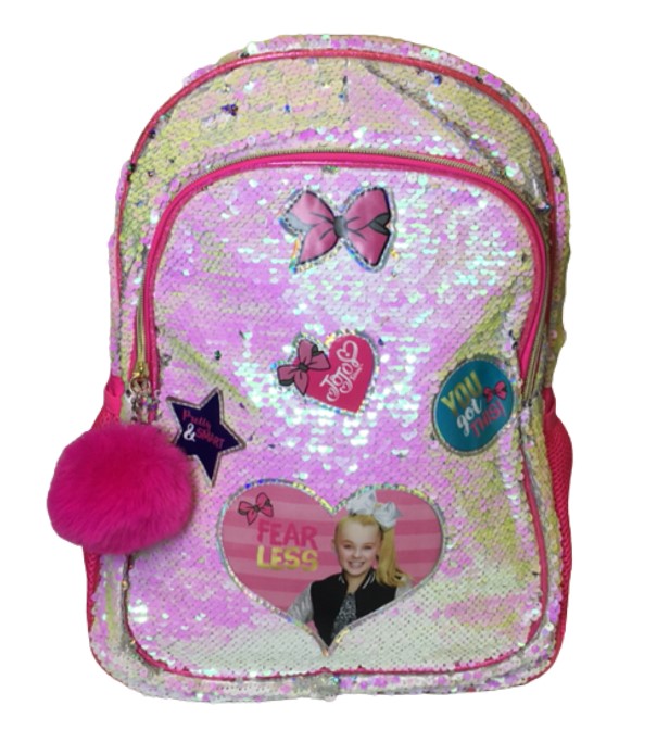 MOCHILA ESCOLAR JOJO SIWA LENTEJUELA REVERSIBLE 