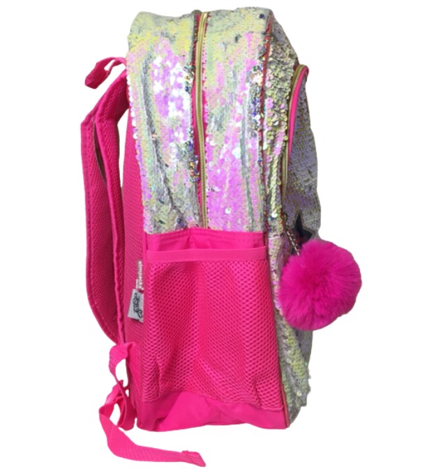 MOCHILA ESCOLAR JOJO SIWA LENTEJUELA REVERSIBLE 