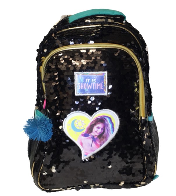 MOCHILA ESCOLAR SOY LUNA LENTEJUELA 