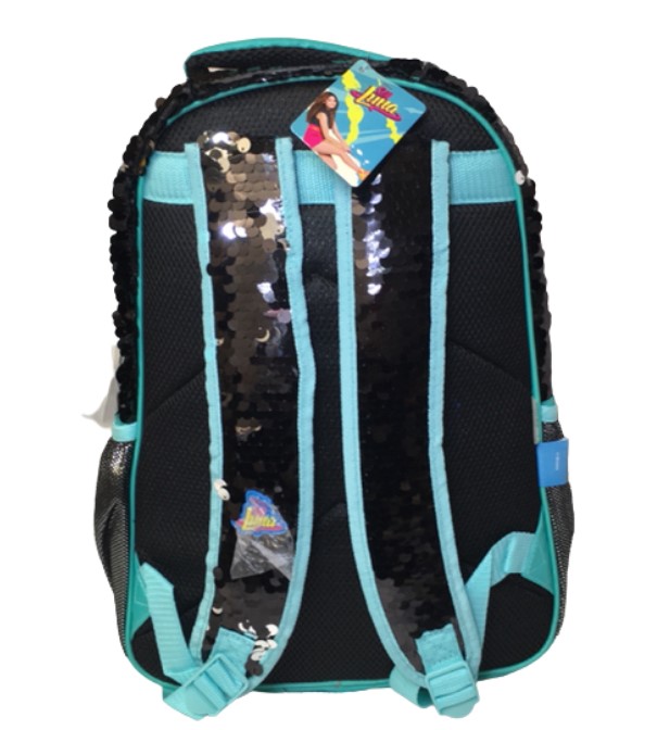 MOCHILA ESCOLAR SOY LUNA LENTEJUELA 