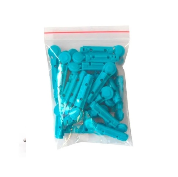 Lancetas glucosa universales caja con 50 piezas.