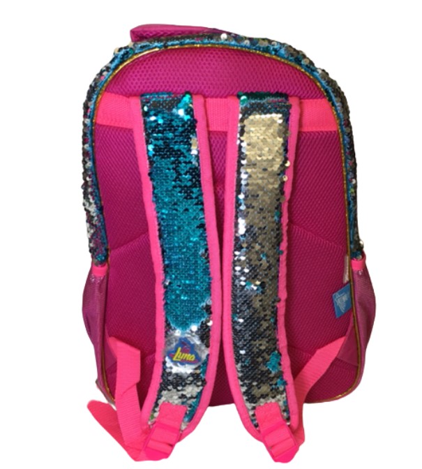 MOCHILA ESCOLAR SOY LUNA LENTEJUELA REVERSIBLE