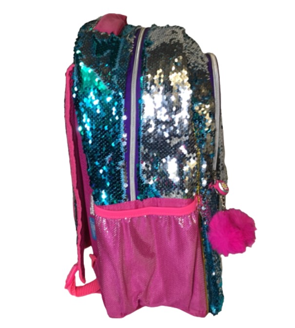 MOCHILA ESCOLAR SOY LUNA LENTEJUELA REVERSIBLE