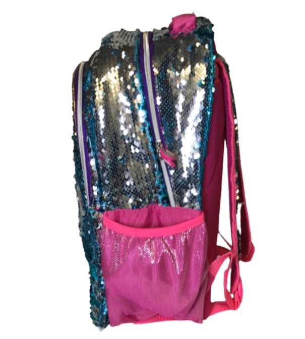 MOCHILA ESCOLAR SOY LUNA LENTEJUELA REVERSIBLE