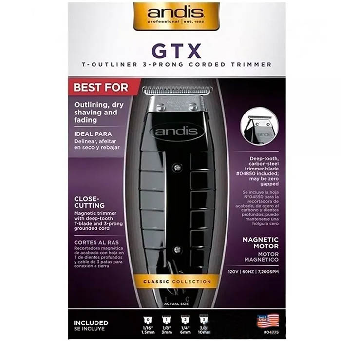 Terminadora Profesional Andis Gtx T-blade Alambrica, 