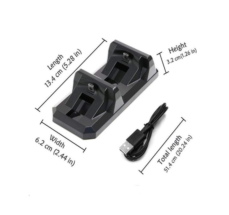 PS4 BASE CARGADOR DUAL PARA CONTROLES PLAYSTATION SLIM PRO