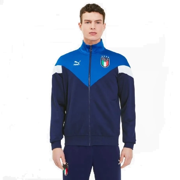Chamarra Puma Caballero Figc Italia Azul Marino 275665901 