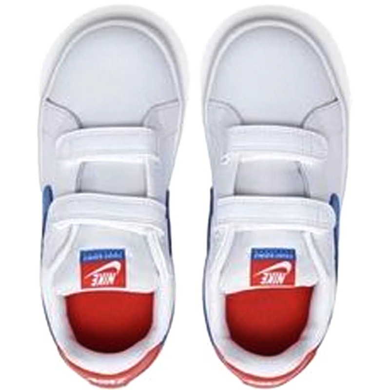 TENIS ORIGINAL NIKE COURT ROYALE TDV BLANCO AZUL NIÑOS 833537-109