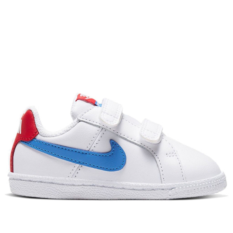TENIS ORIGINAL NIKE COURT ROYALE TDV BLANCO AZUL NIÑOS 833537-109