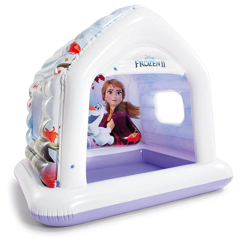 Casita Inflable Frozen II Centro De Juegos Intex 1.37 x 1.09 x 1.22 Cm