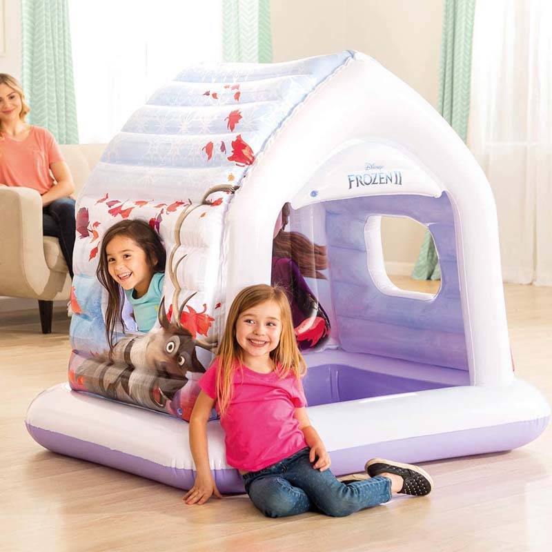 Casita Inflable Frozen II Centro De Juegos Intex 1.37 x 1.09 x 1.22 Cm