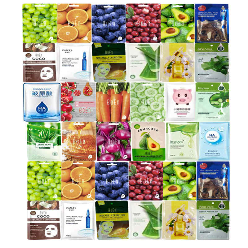 Mascarillas Coreanas Surtido Mixto de 36 Piezas Limpieza Cuidado Facial.
