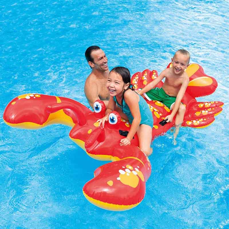Flotador Montable Langosta Inflable para Alberca Piscina playa Juguetes