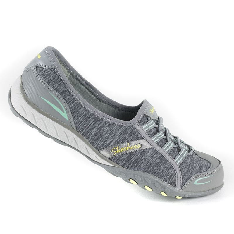 TENIS CASUAL DAMA SKECHERS RELAXED FIT: 22468 GRIS AQUA MEMORY FOAM ORIGINAL