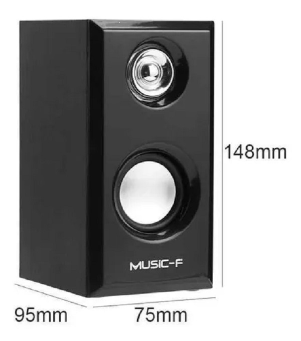 BOCINAS PARA COMPUTADORA D-092 USB AUDIO 3.5MM
