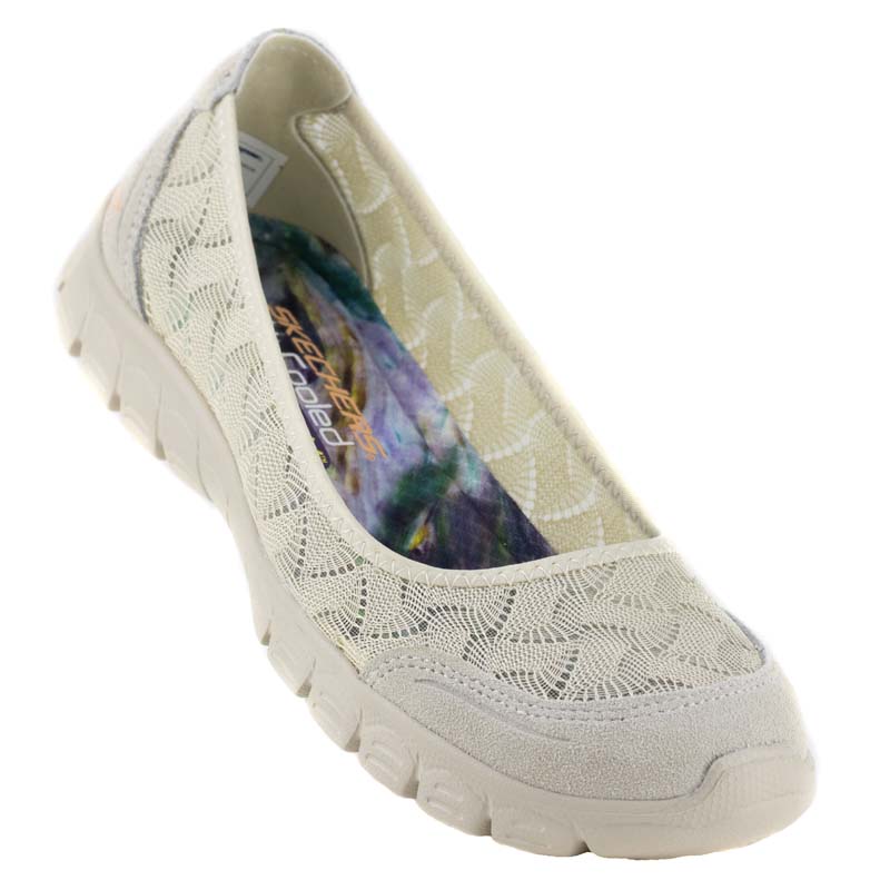 TENIS SKECHERS PARA DAMA COMODOS PLANTILLA MEMORY FOAM 23411 NATURAL